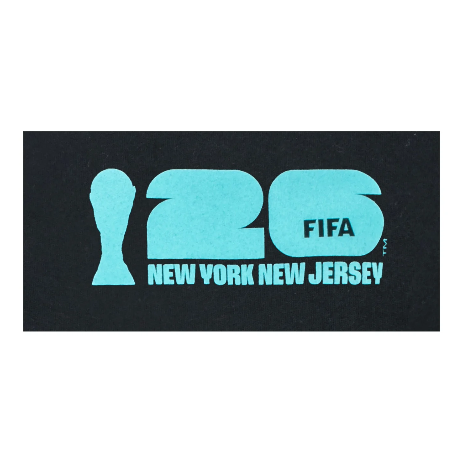 FIFA World Cup 2026™ New York New Jersey Poster Black T-Shirt - Unisex - Image 3