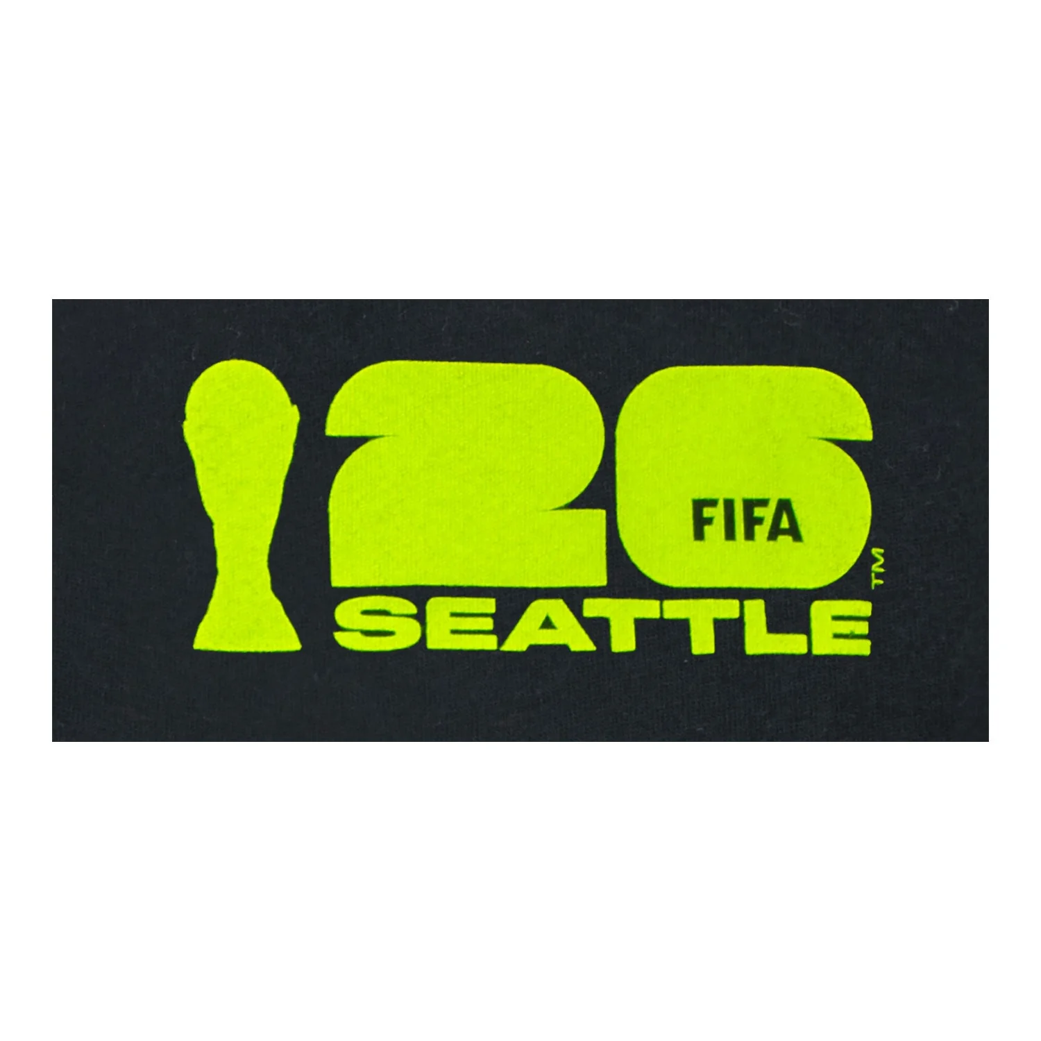 FIFA World Cup 2026™ Seattle Poster Black T-Shirt - Unisex - Image 3