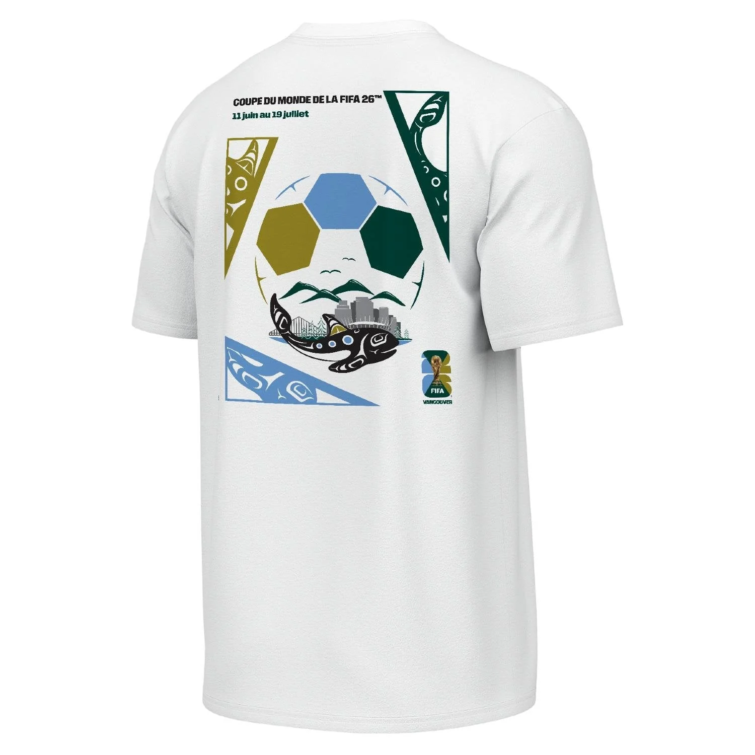 FIFA World Cup 2026™ Vancouver Poster White T-Shirt [FRE] - Unisex - Image 3