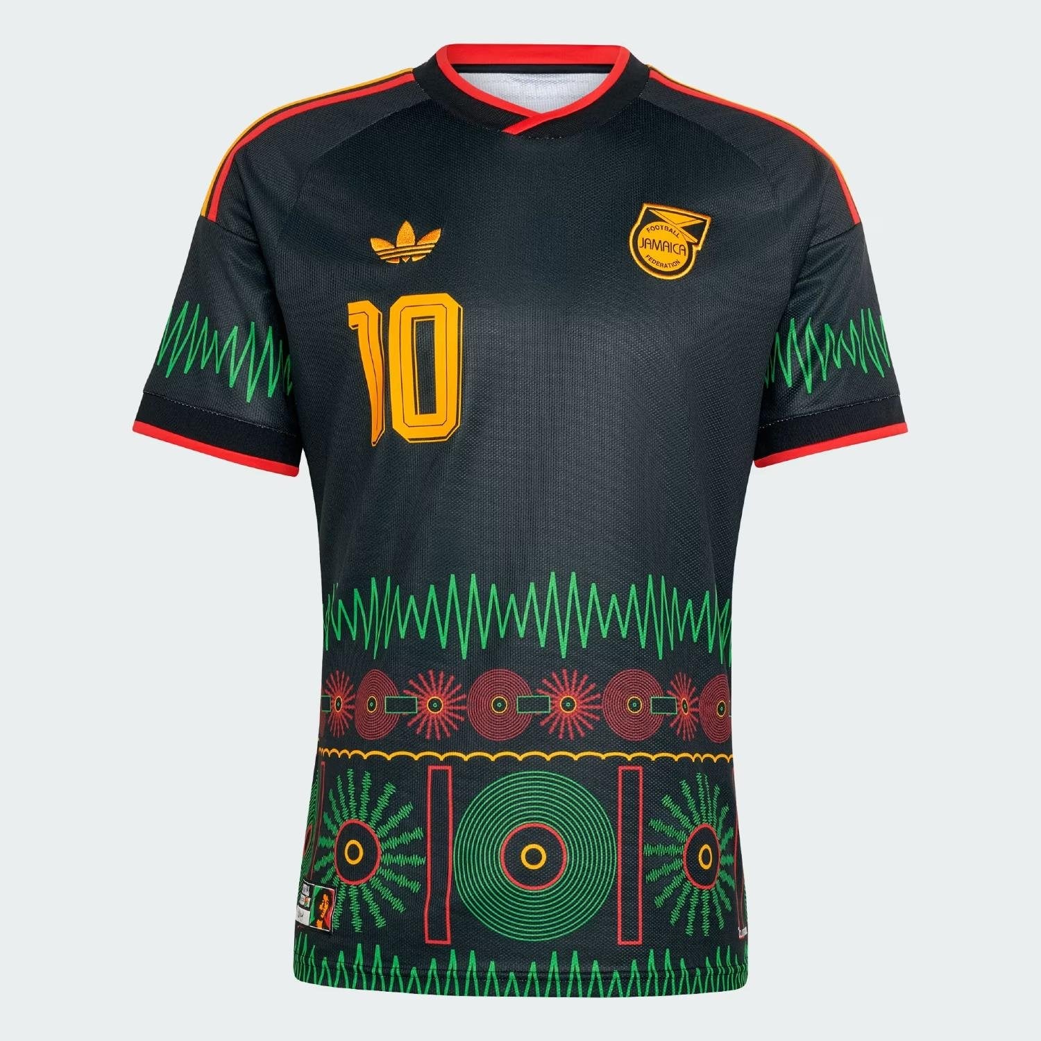 Jamaica 26 Away Marley 10 Jersey - Men's - Image 2