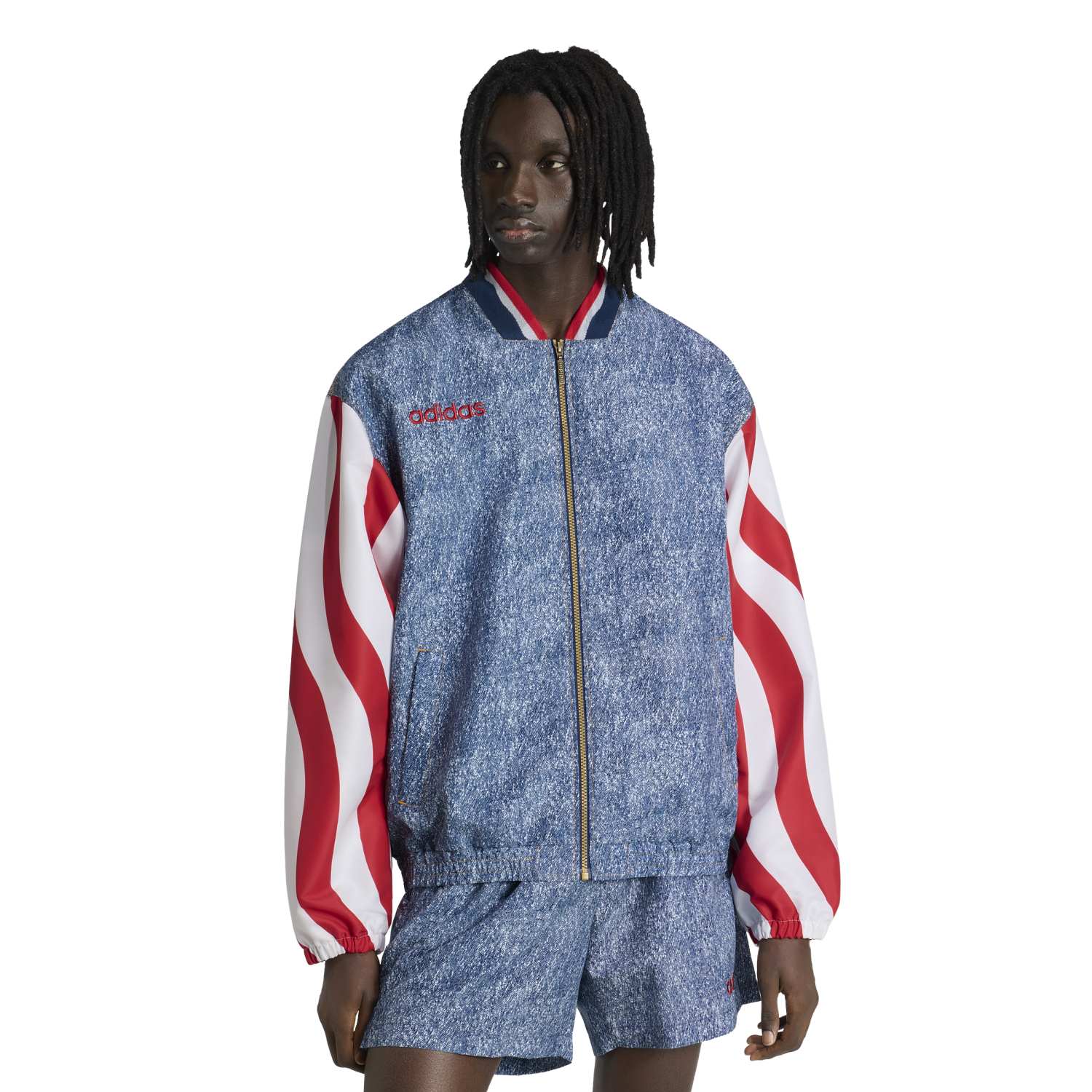 USA Denim Graphic Track Top - Image 3