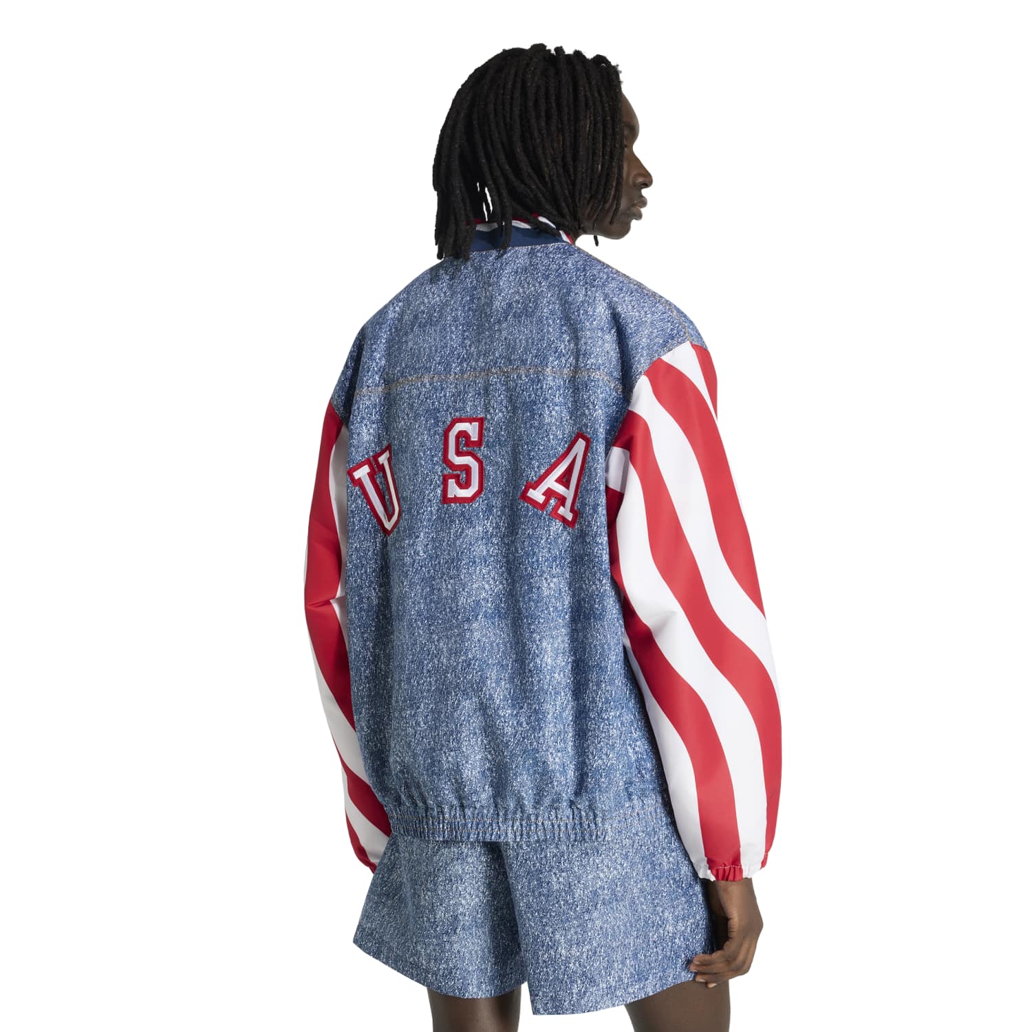 USA Denim Graphic Track Top - Image 4
