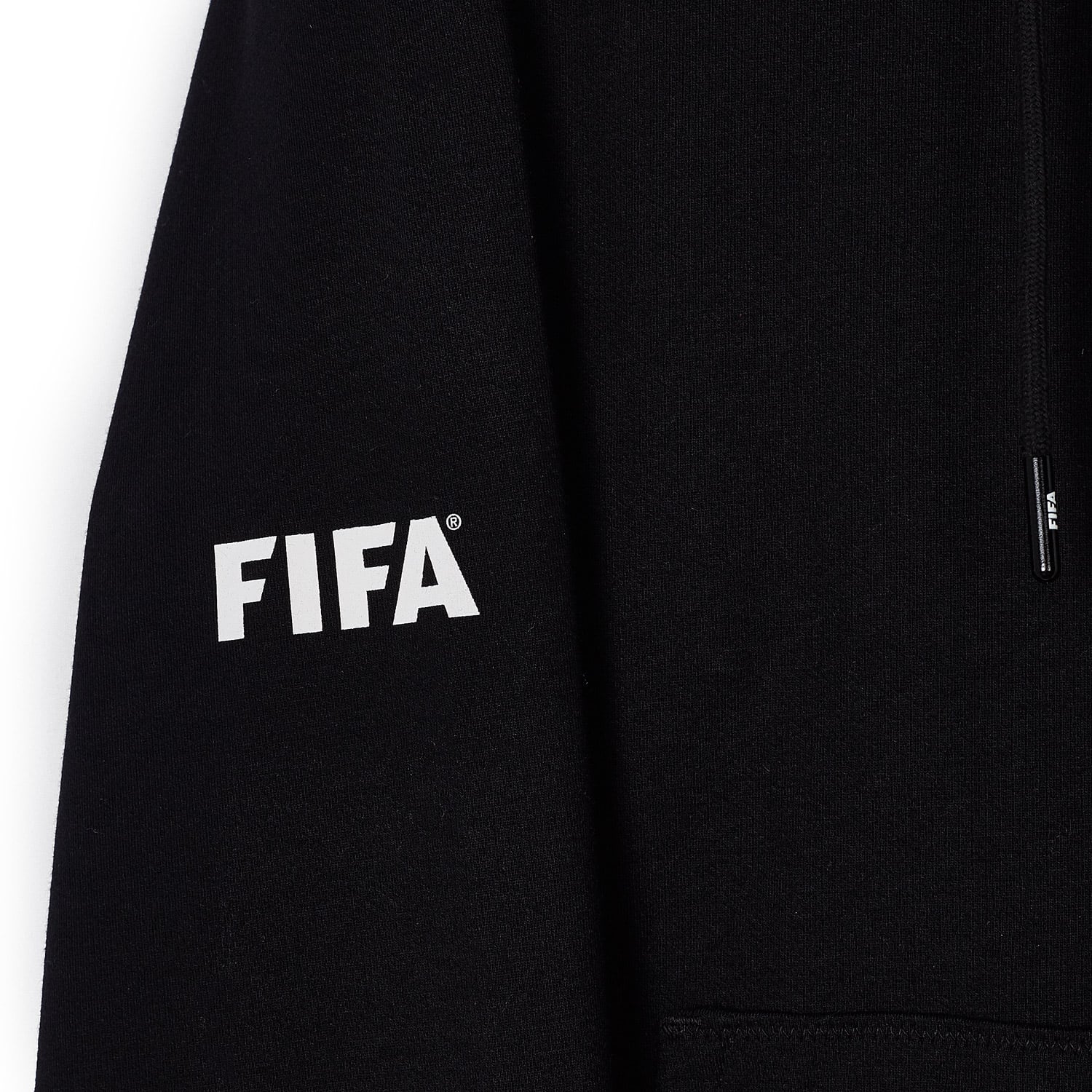 FIFA Essentials Logo Black Zip Hoodie - Men's - Image 2