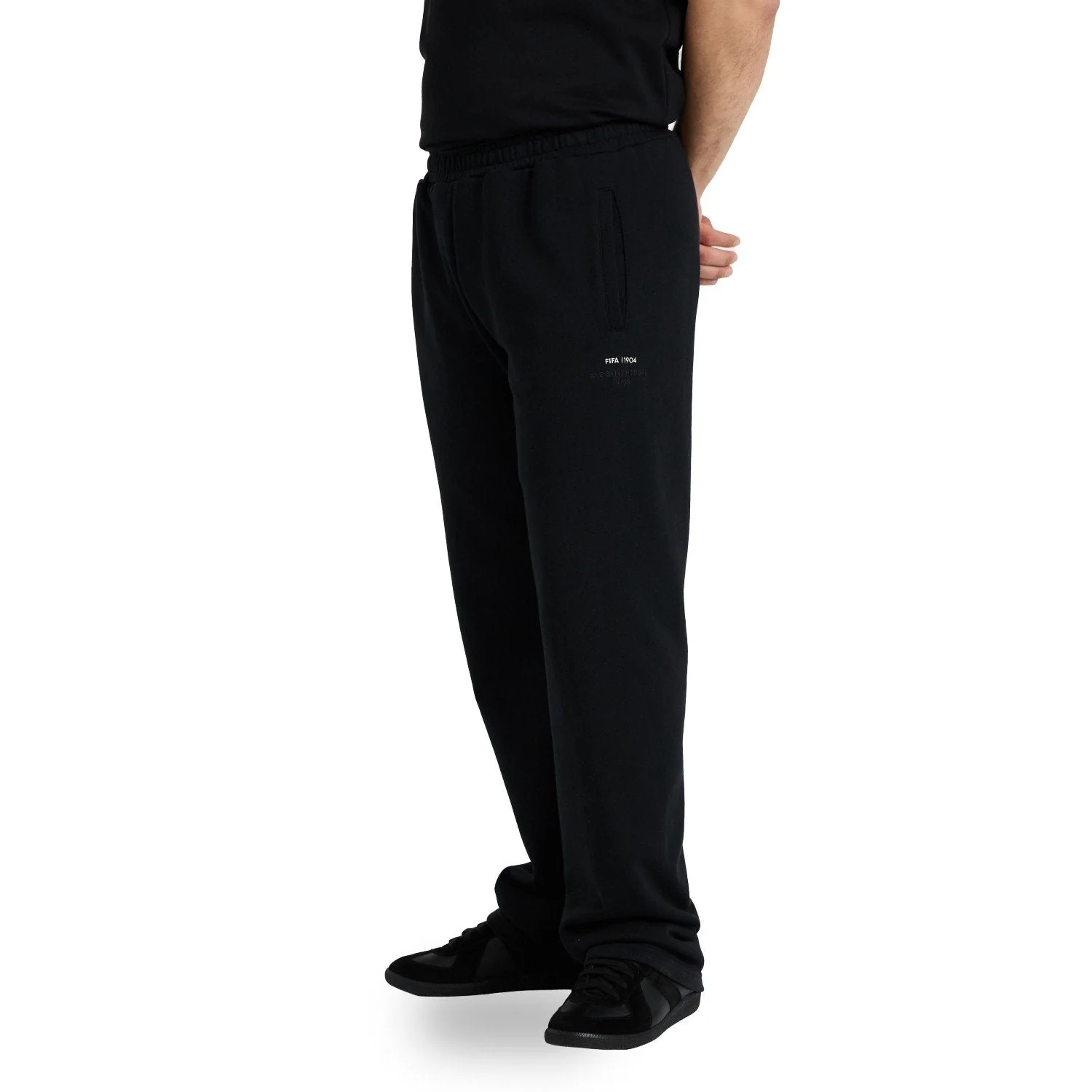 FIFA 1904 Stacked Black Sweatpants - Unisex - Image 3