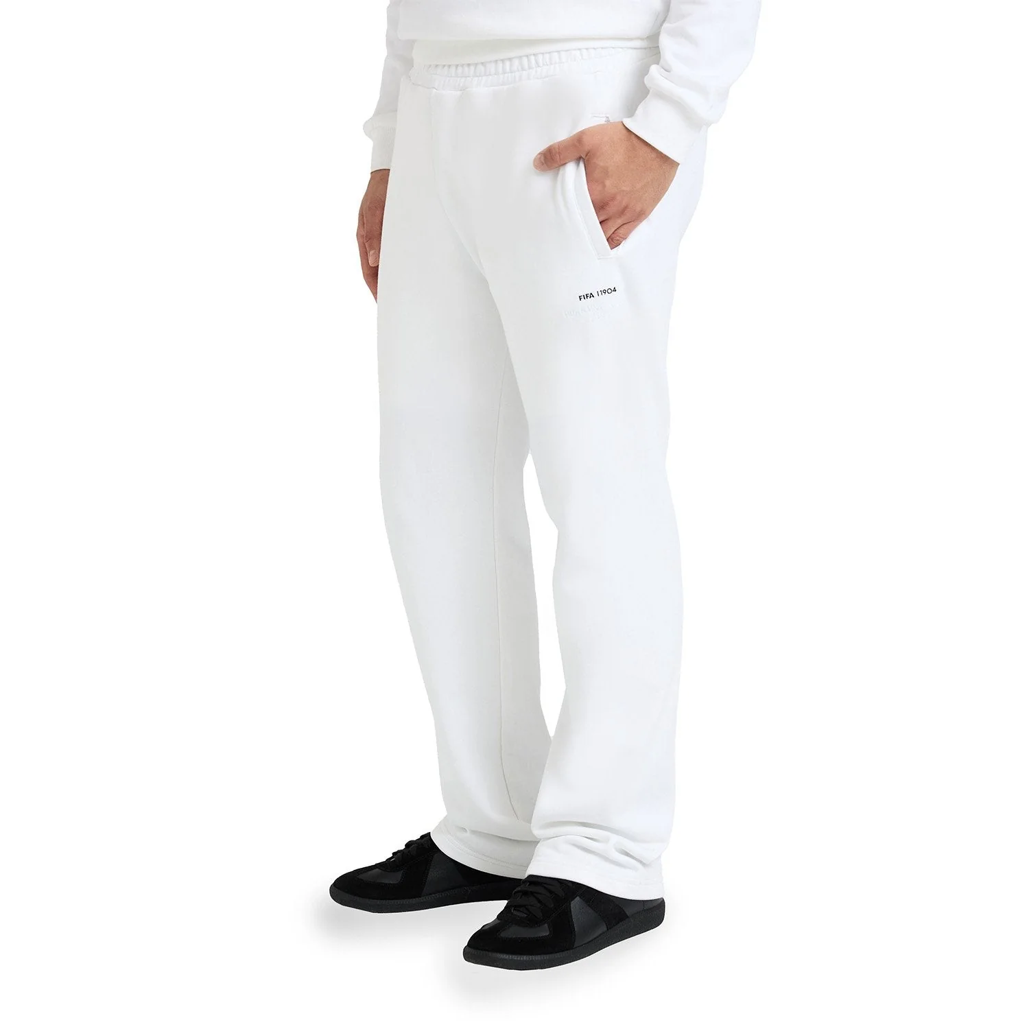 FIFA 1904 Stacked White Sweatpants - Unisex - Image 2