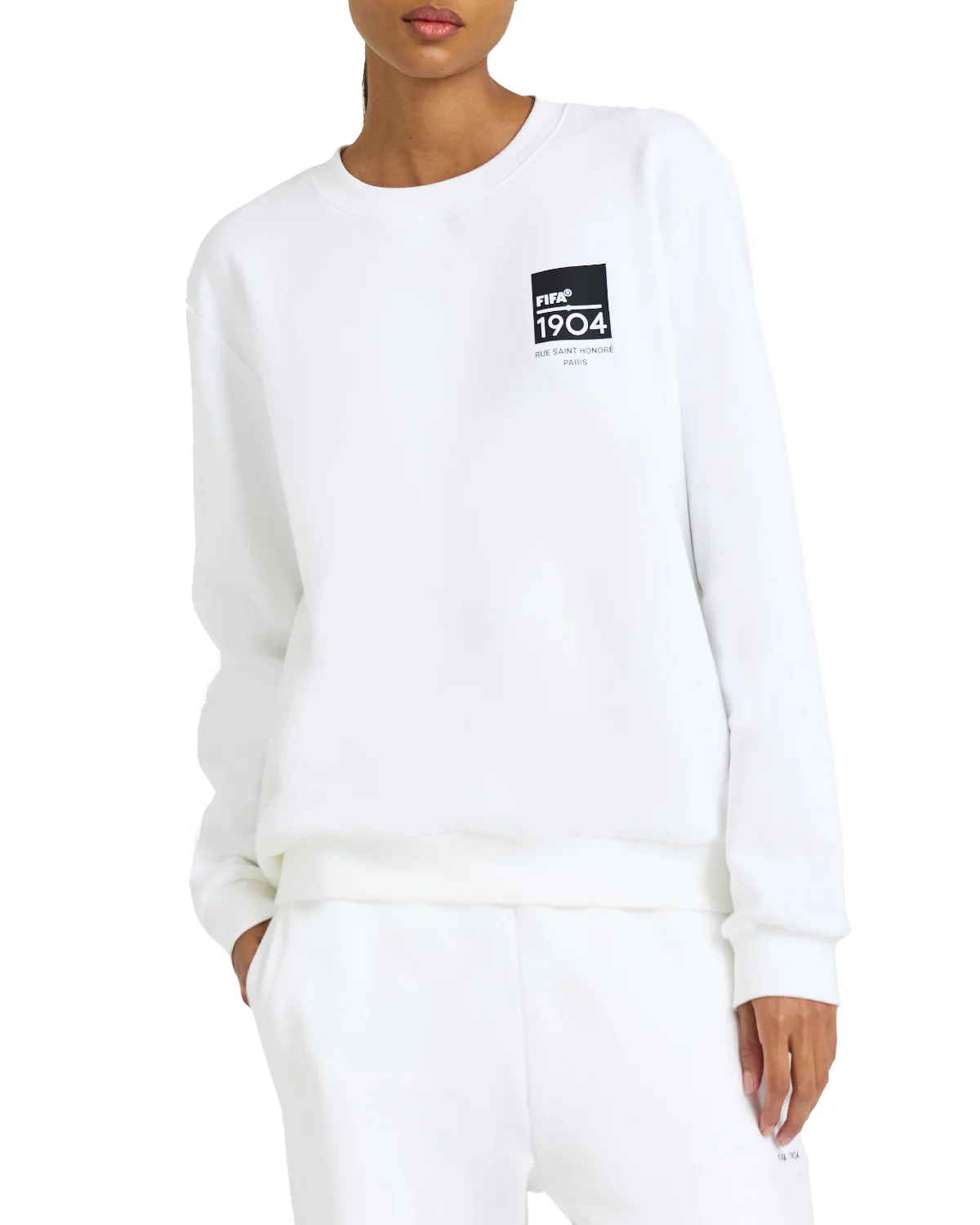 FIFA 1904 White Square Crewneck - Unisex - Image 3