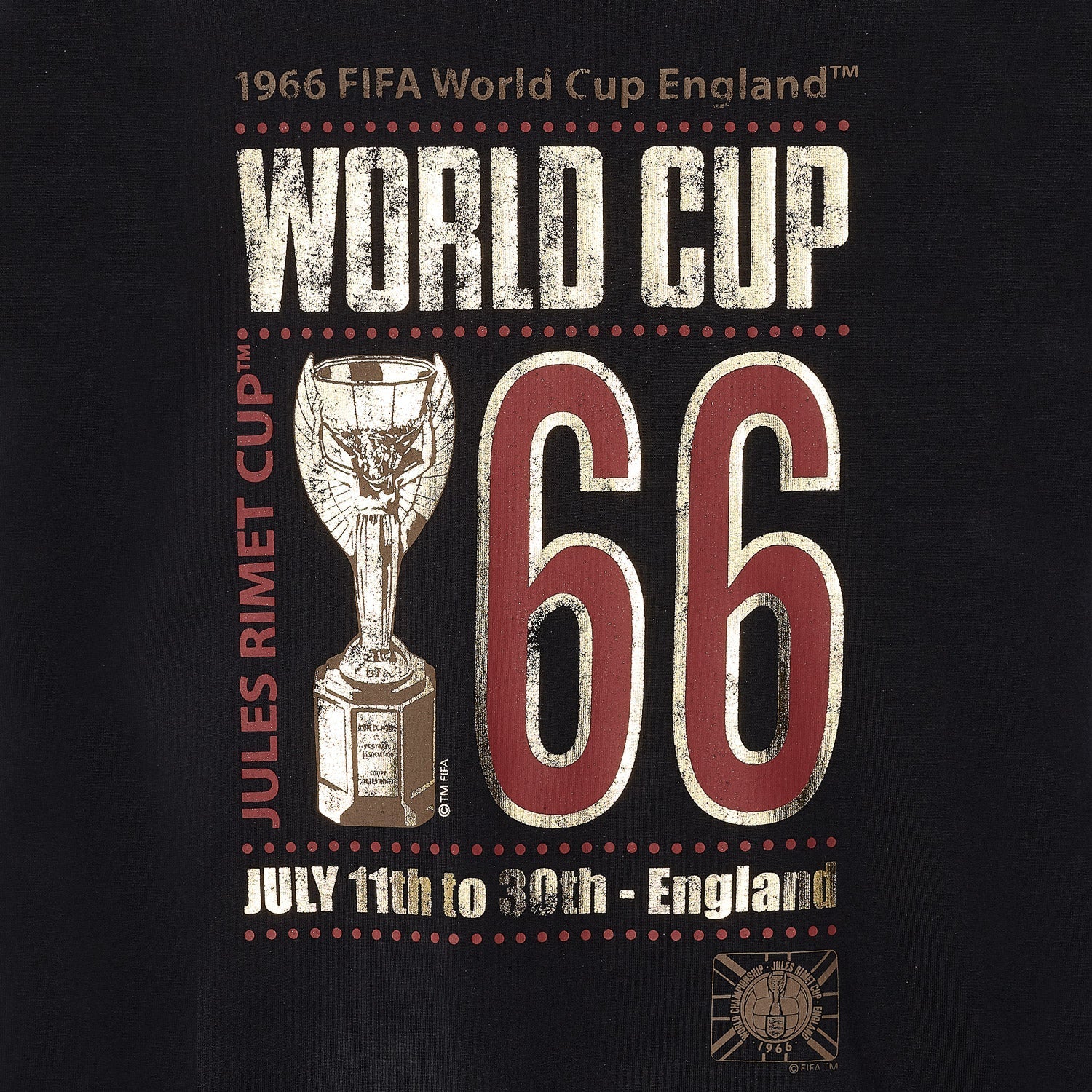 FIFA Classics England '66 Gold T-Shirt - Unisex - Image 3