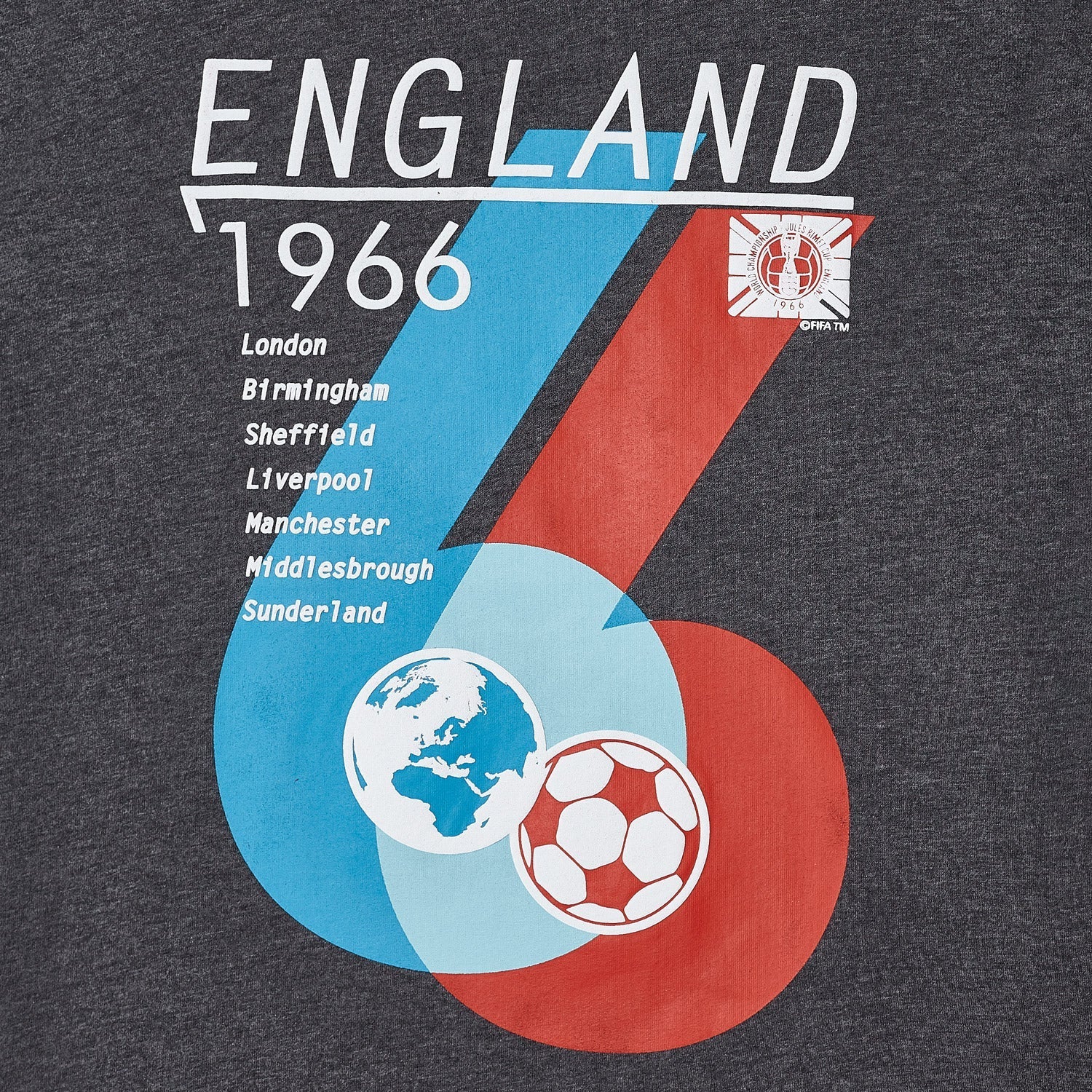 FIFA Classics England '66 Overlay T-Shirt - Unisex - Image 3