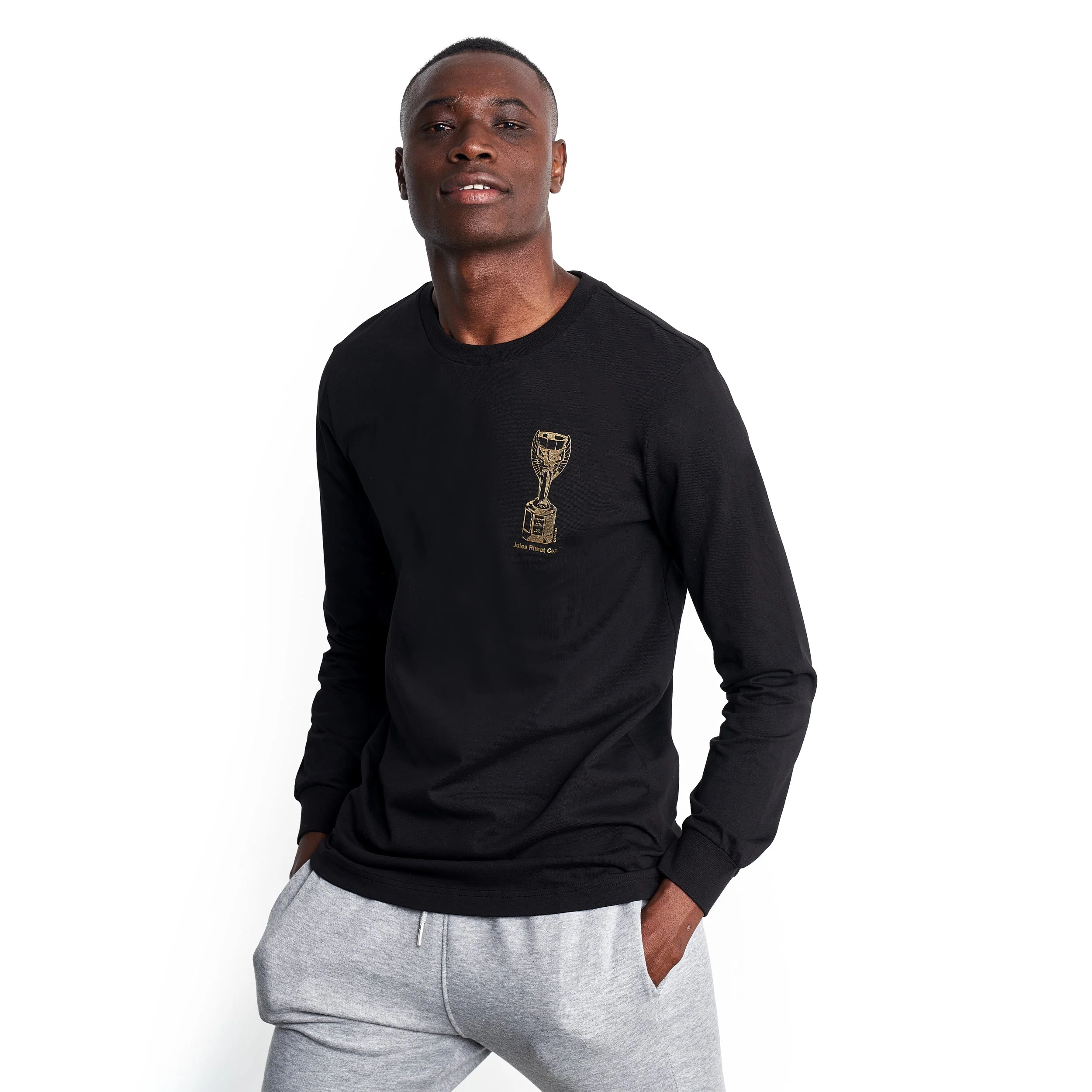 FIFA Classics Premium High Build Jules Rimet Trophy Long Sleeve T-Shirt - Unisex - Image 3