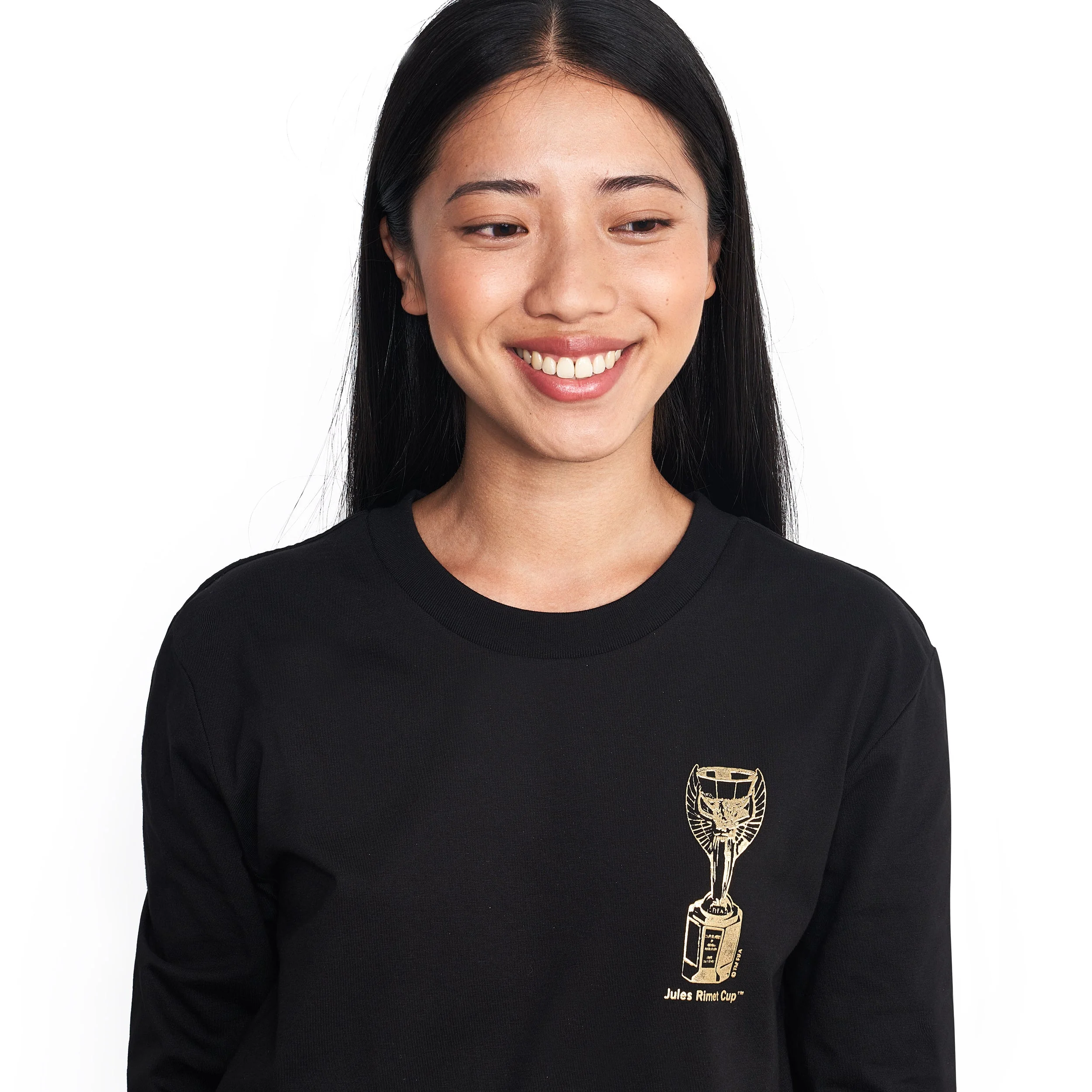 FIFA Classics Premium High Build Jules Rimet Trophy Long Sleeve T-Shirt - Unisex - Image 5