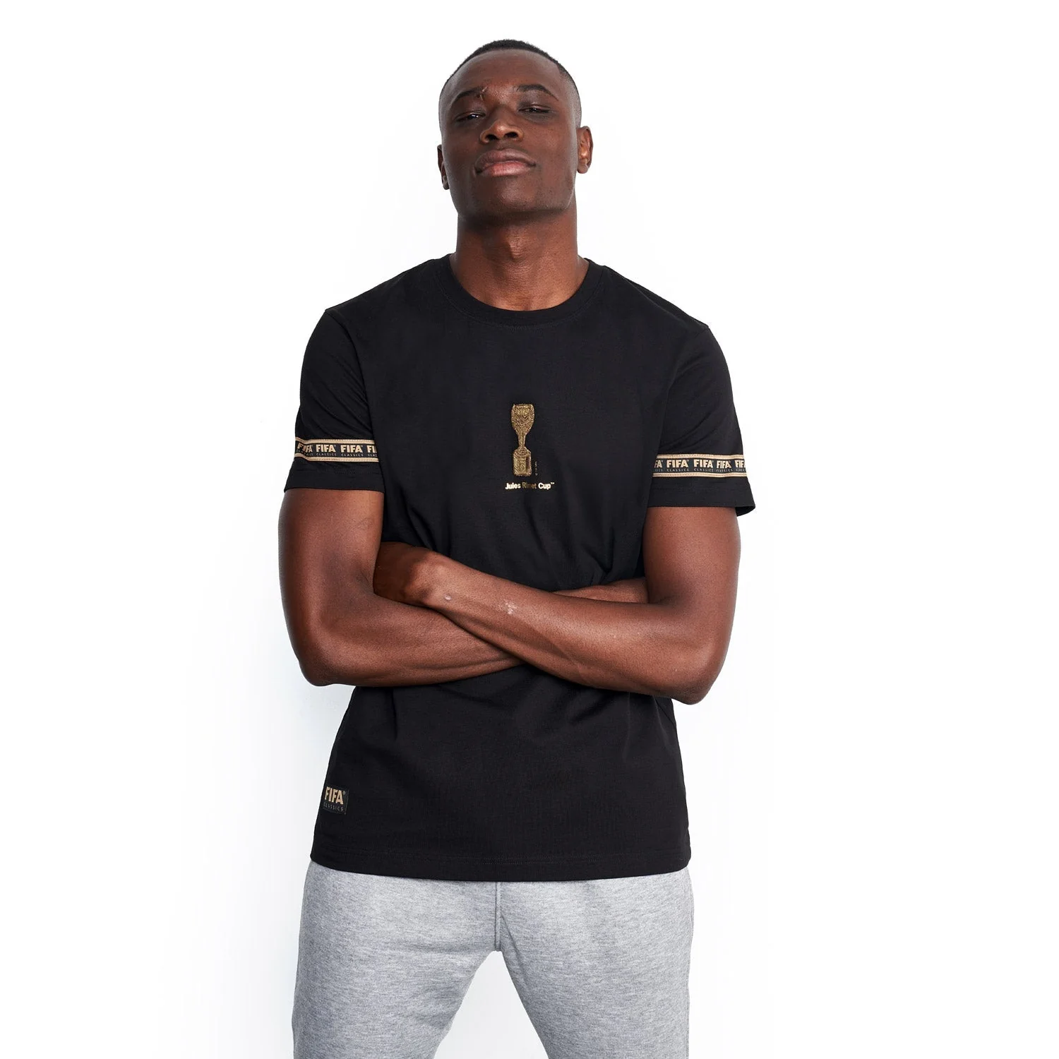 FIFA Classics Premium Jacquard Cuff Jules Rimet Trophy T-Shirt - Unisex - Image 2
