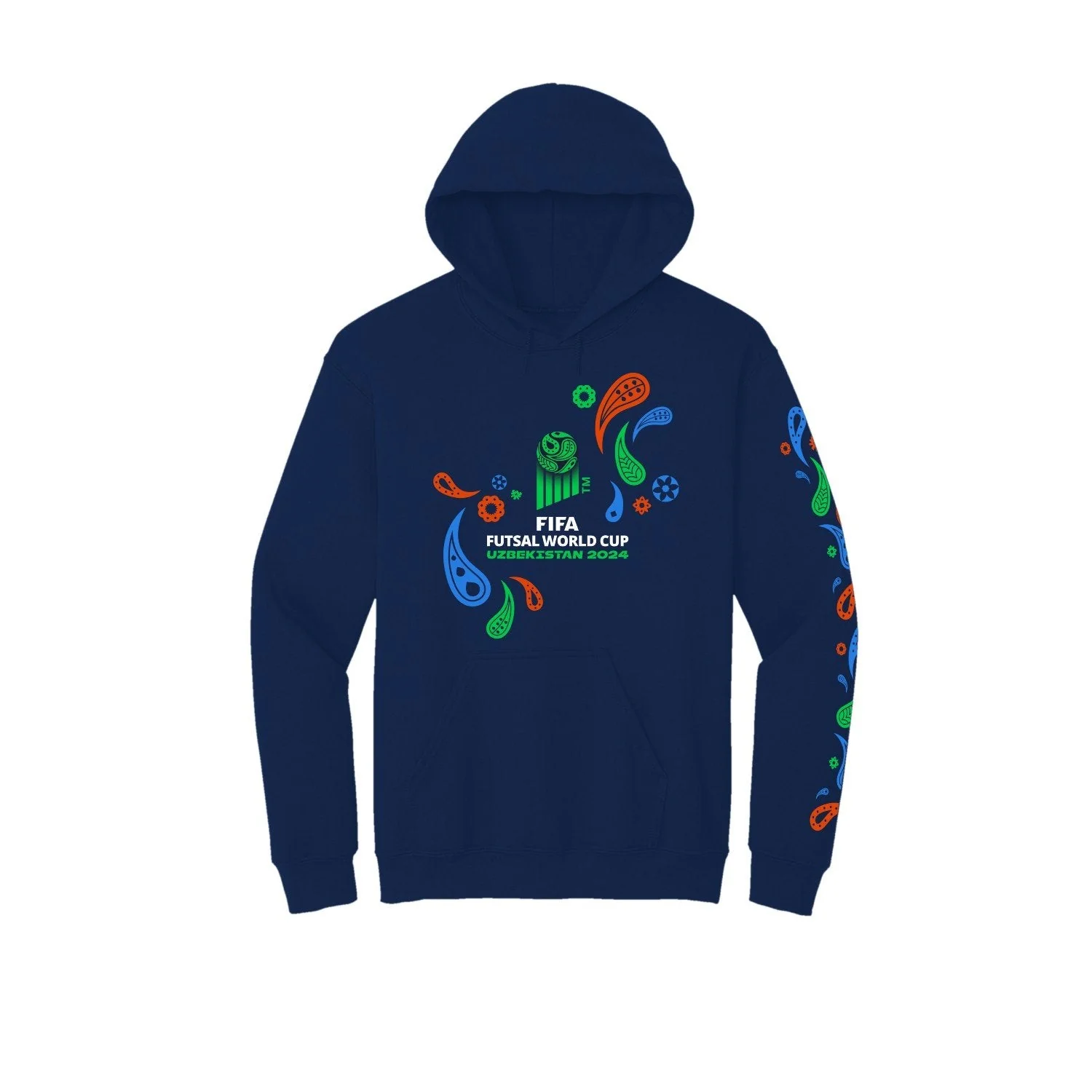 FIFA Futsal World Cup Uzbekistan 2024™ Blue Graphic Hoodie - Unisex