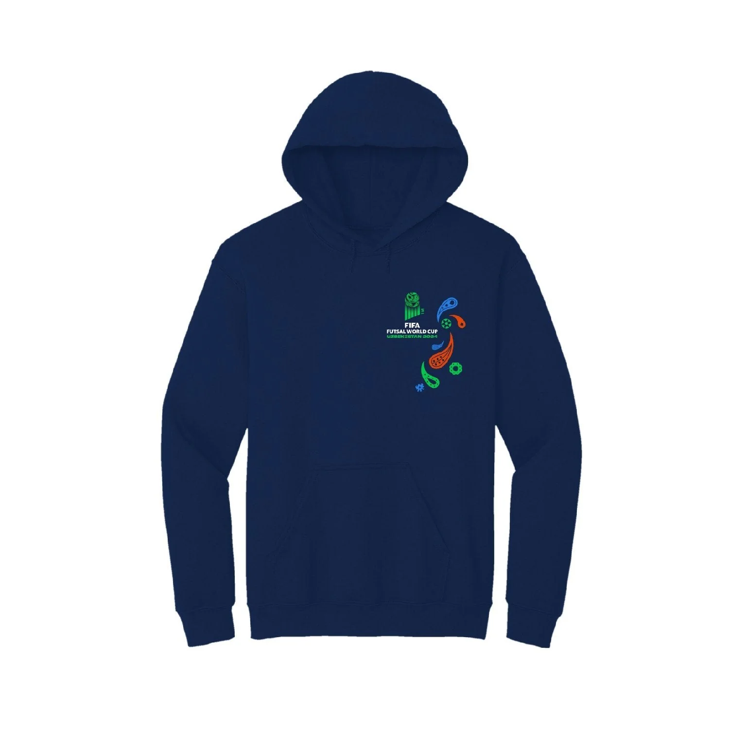 FIFA Futsal World Cup Uzbekistan 2024™ Blue Linear Graphic Hoodie - Unisex