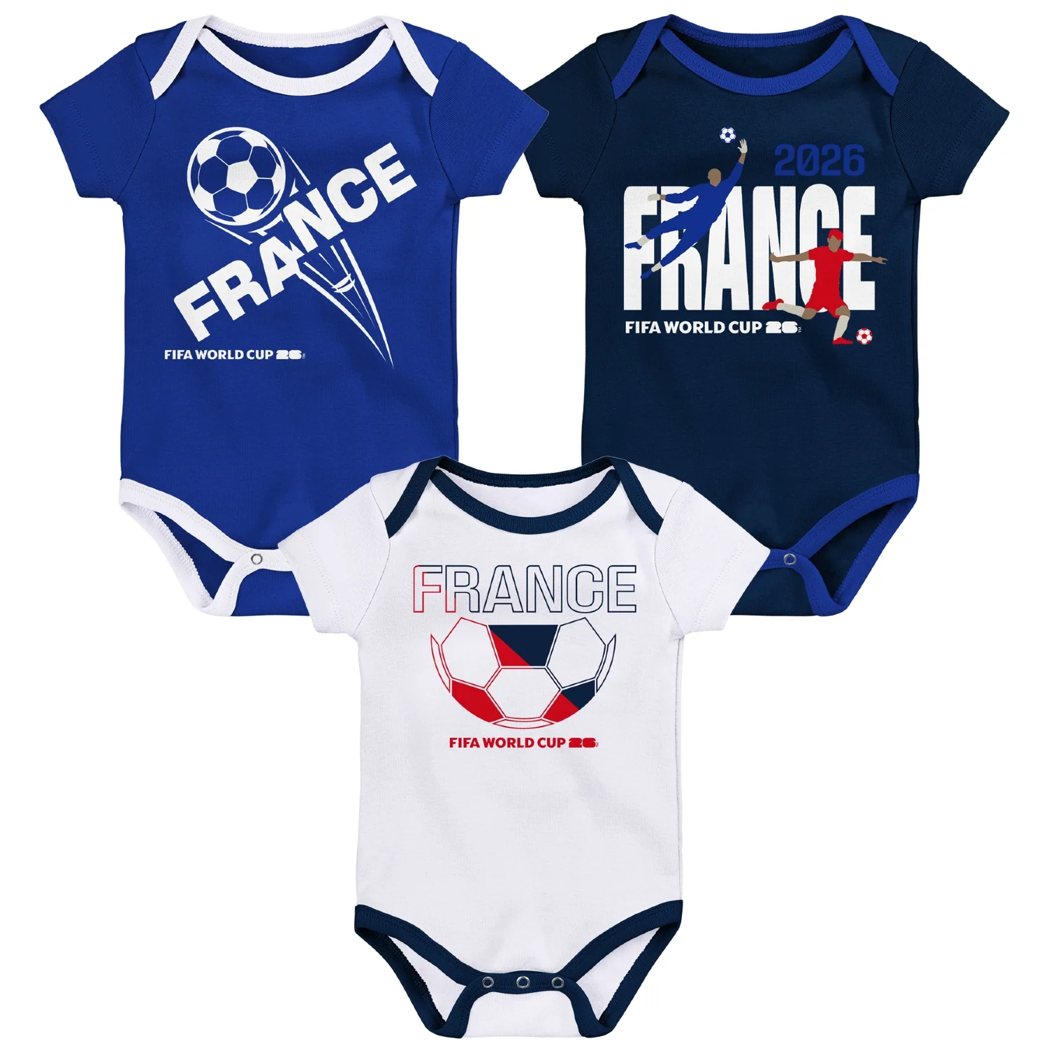 FIFA World Cup 2026™ France Onesie 3 Pack - Infant