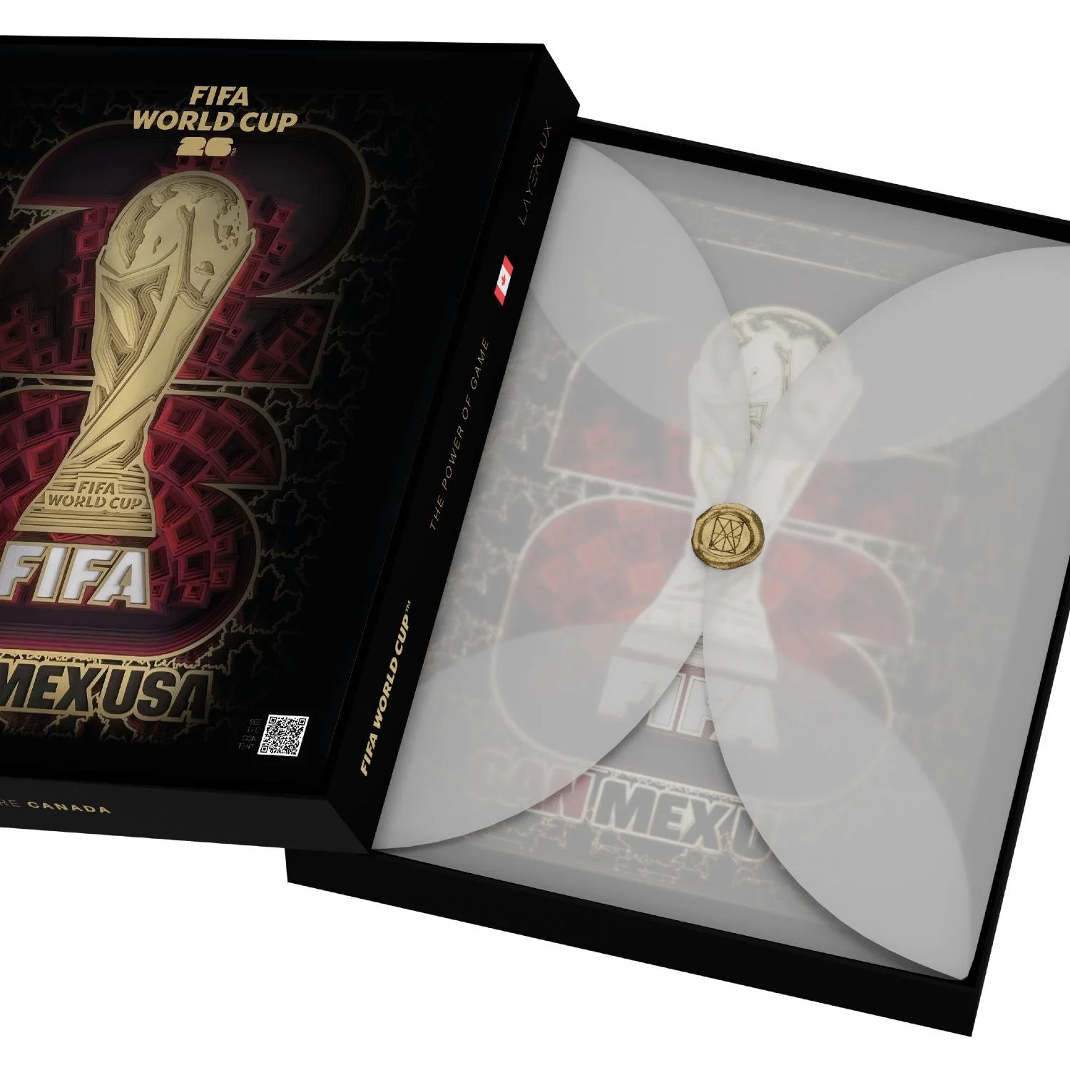 FIFA World Cup 2026™ Canada Host Country Emblem 3D Wood Art Frame - Image 6
