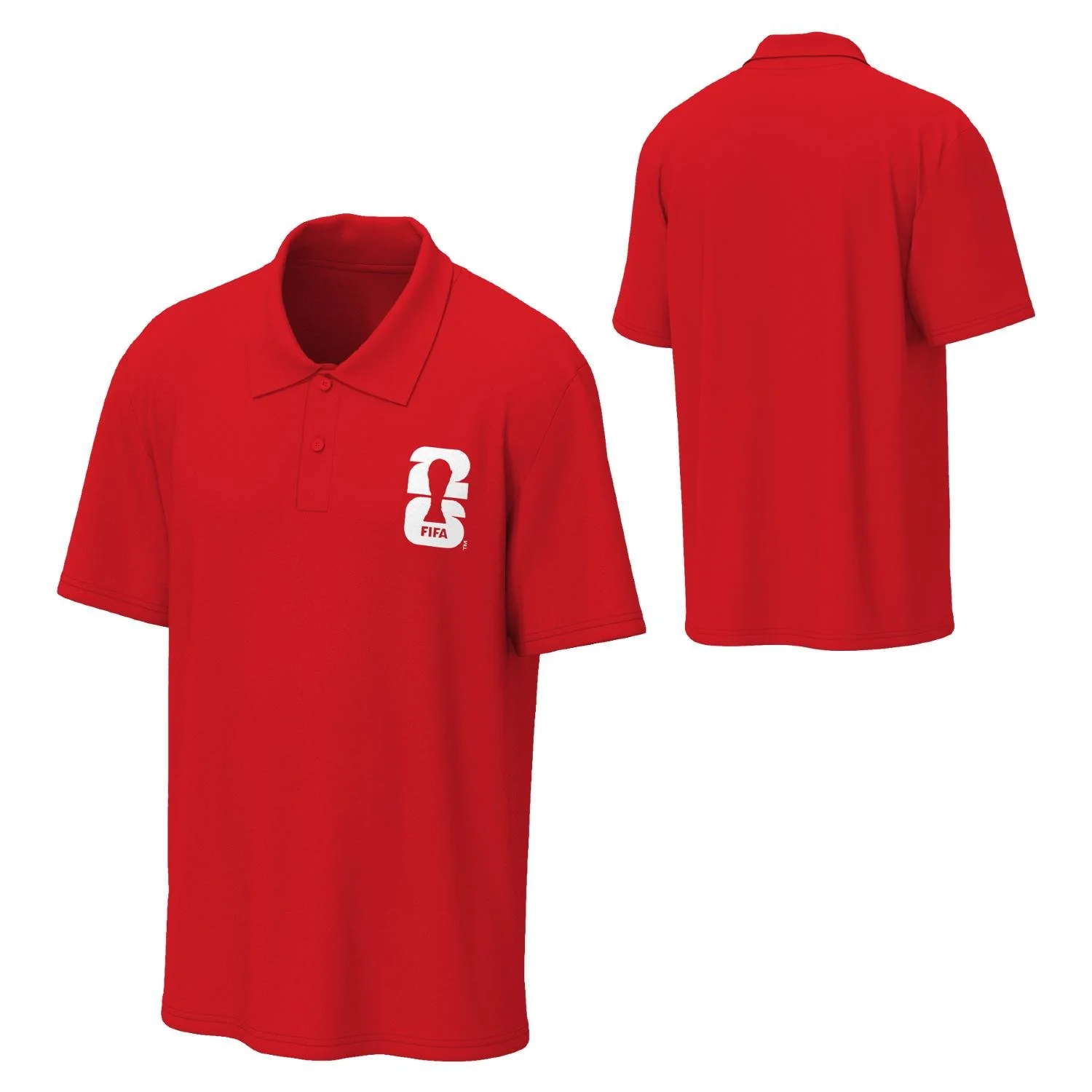 FIFA World Cup 2026™ Emblem Red Polo - Unisex - Image 3