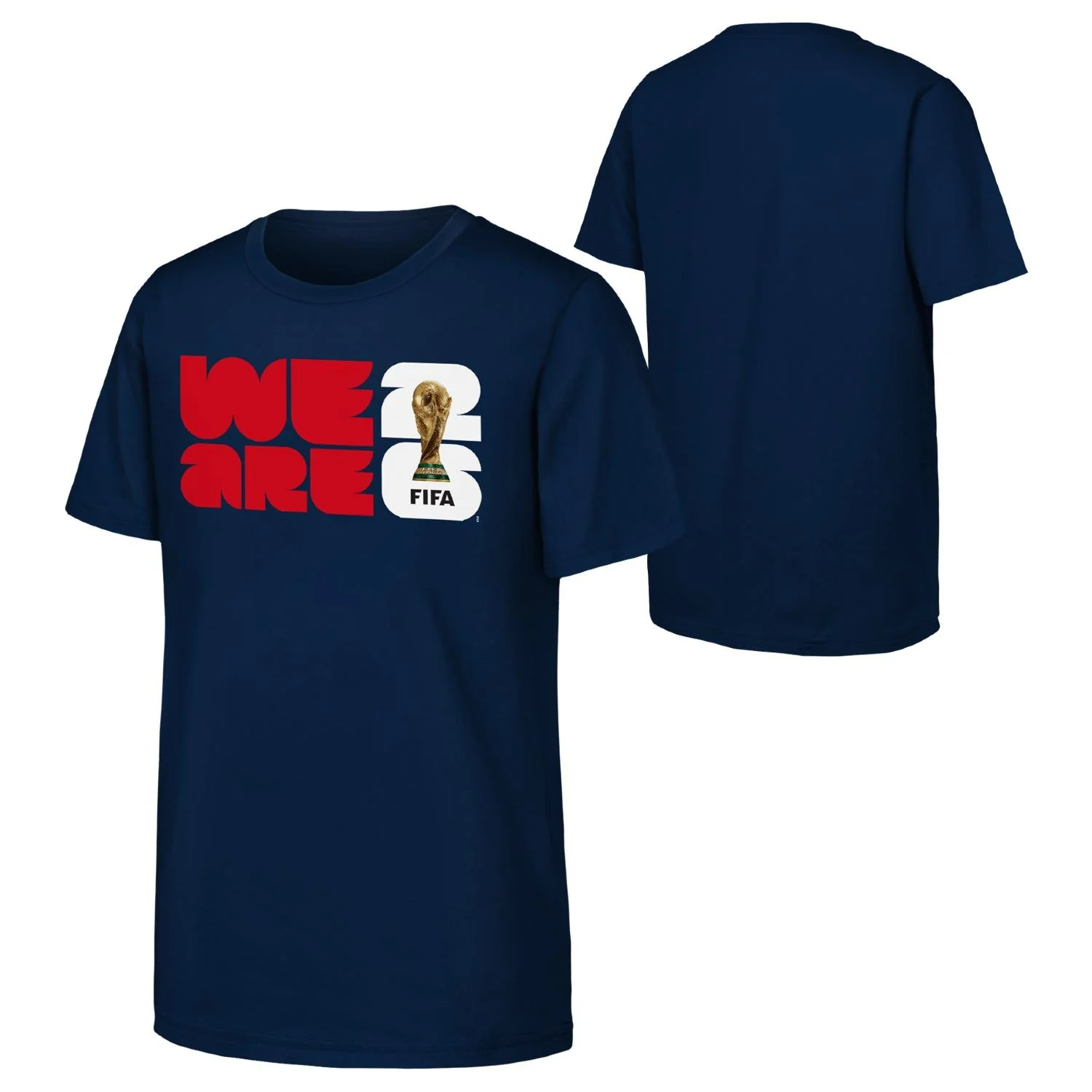 FIFA World Cup 2026™ 'We Are' 2026 Emblem Navy T-Shirt - Youth - Image 3