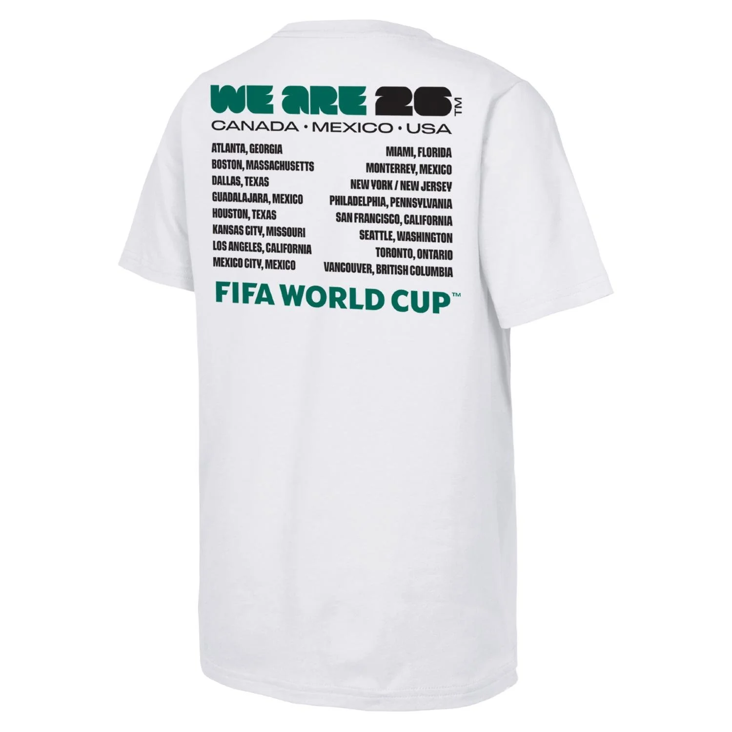 FIFA World Cup 2026™ 'We Are' Emblem and Cities T-Shirt - Unisex - Image 2