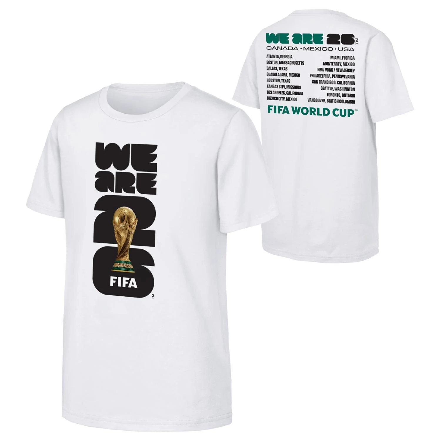 FIFA World Cup 2026™ 'We Are' Emblem and Cities T-Shirt - Unisex - Image 3